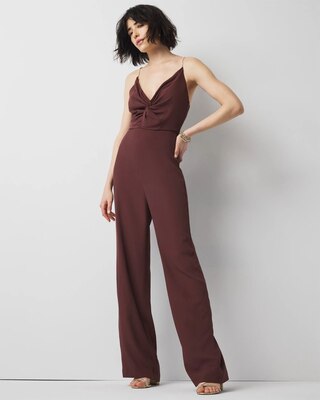 Twist Front Jumpsuit | White House Black Market
